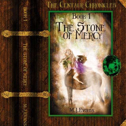 Wood book cover with the title 'Marvelous book cover for a fantasy novel'