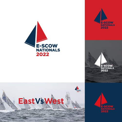 Championship logo with the title 'E Scow National 2022'