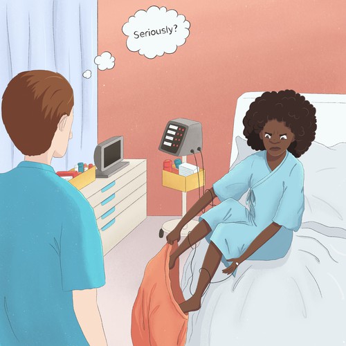 Medical artwork with the title 'illustration for book'