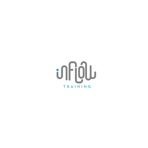 Flow logo with the title 'Create a simple, striking and powerful logo for a training company with a difference'