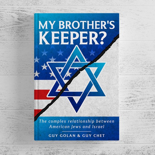 Political book cover with the title 'MY BROTHER'S KEEPER? Book Cover Design'