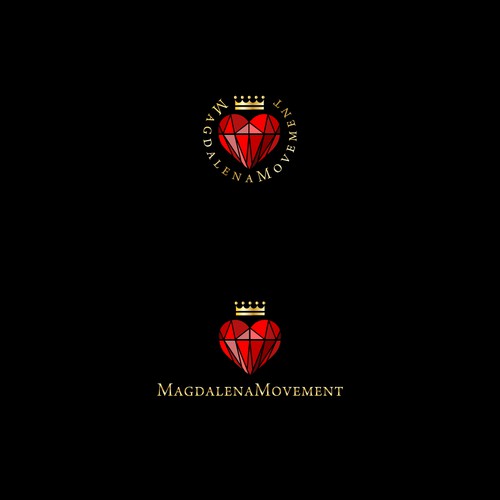 Gemstone logo with the title 'Logo for Magdalena Movement'