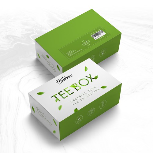 Tea packaging with the title 'package and Logo design'