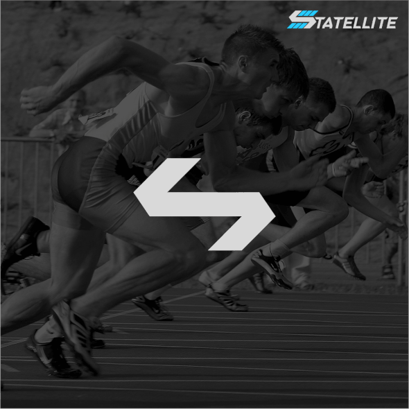 Athlete logo with the title 'Statellite'