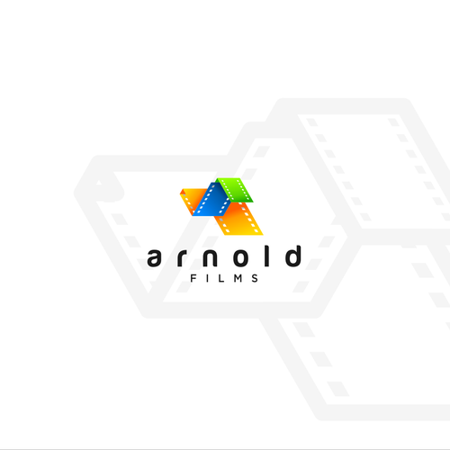Filmstrip logo with the title 'arnold films'
