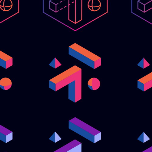 Isometric logo with the title 'Isometric Logo for FutureSpace Collective'