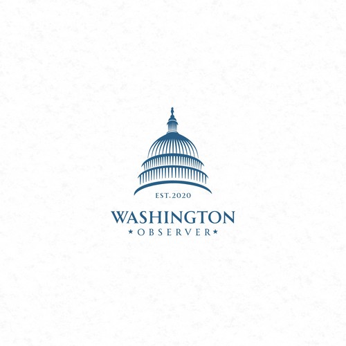 Engraving logo with the title 'Washington Observer'