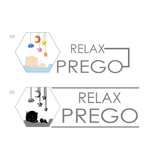 Ultrasound logo with the title 'Logo for relax prego'