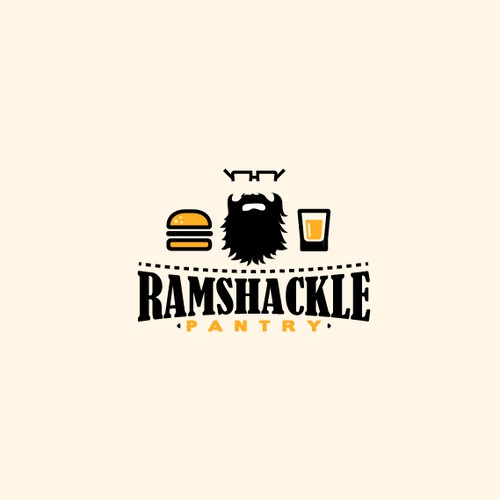 Glasses design with the title 'Ramshackle Blog logo'