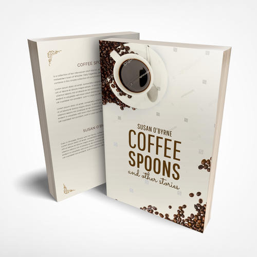 Girly book cover with the title 'Coffee Spoons and other stories'