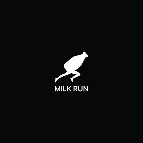 Milk logo with the title 'Suggested logo for a mans clothing company called  Milk Run'