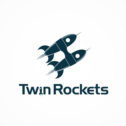 Steampunk logo with the title 'Create the next logo for Twin Rockets'