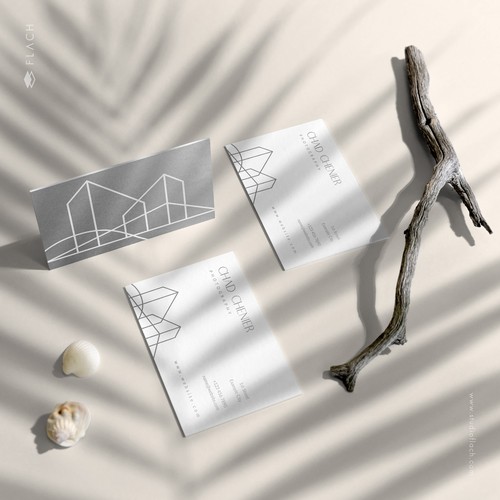 Picture design with the title 'Powerful and sophisticated logo for an architectural photography business.'