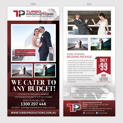 Event design with the title 'Create the next postcard, flyer or print for Turbo Productions'
