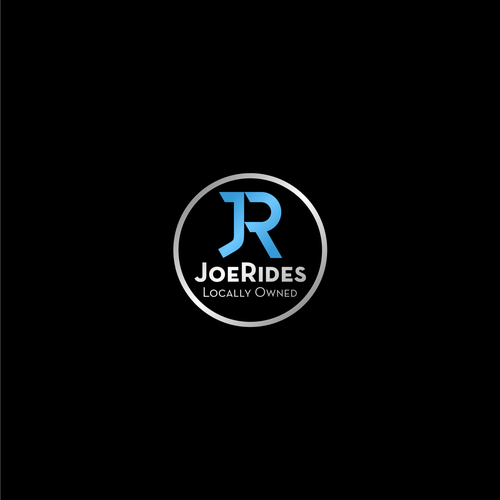 Silver logo with the title 'Joe Rides'