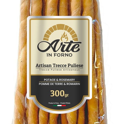 Sticker label with the title 'Label design'