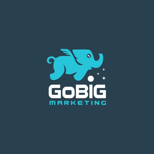 Fly logo with the title 'elephant logo'