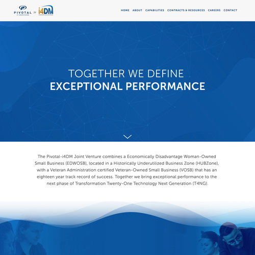 Digital website with the title 'Professional Friendly Technology Website Design'