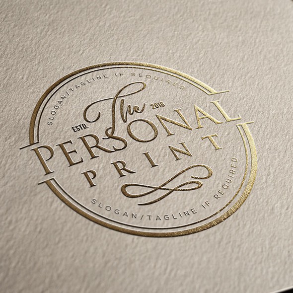 Printer logo with the title 'Logo for The Personal Print'