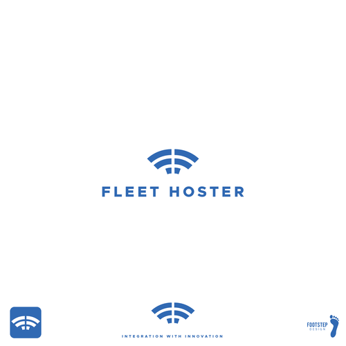 Innovative brand with the title 'GPS tracking and logistics company logo'