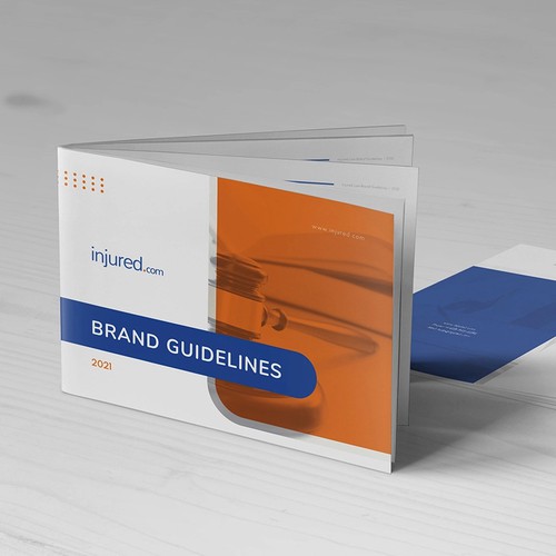Insurance design with the title 'Brand Guidelines for Legal firm.'