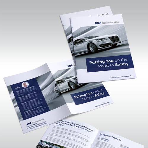 Safety design with the title 'Brochure design for KVF Consultants LTD'