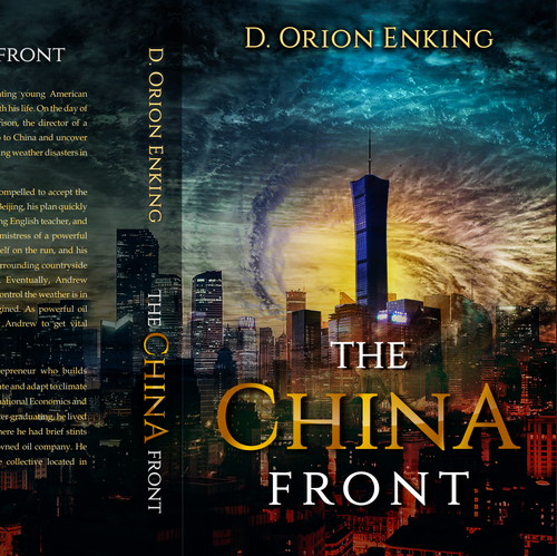 Cityscape design with the title 'The China Front'