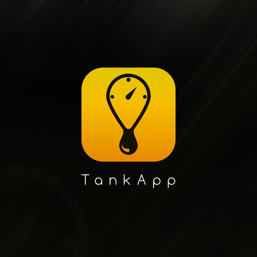 Bulldozer design with the title 'TankApp'