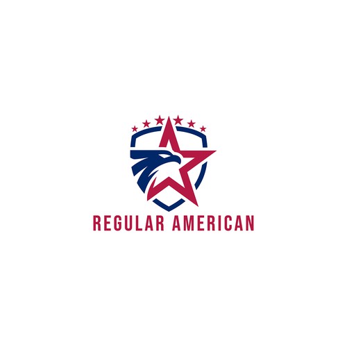 American logo with the title 'Regular American – Premium Americana Streetwear Logo'
