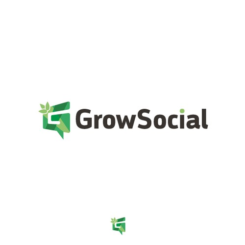 Growing design with the title 'Logo for social media company'