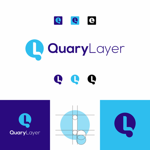 Q logo with the title 'Q logo mark'