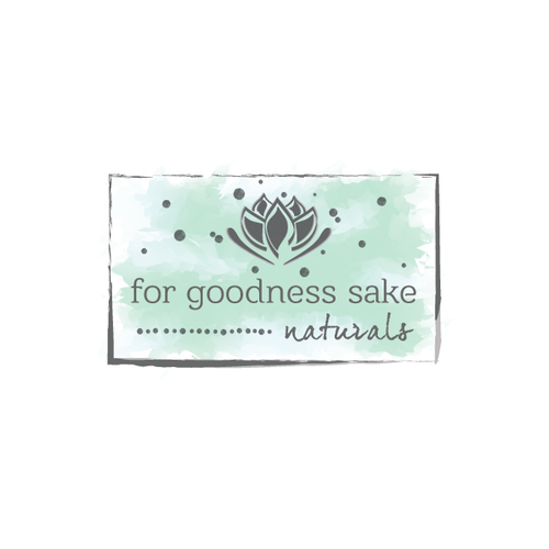 Lotus logo with the title 'Logo design for Organic, Natural Skincare cosmetic line'