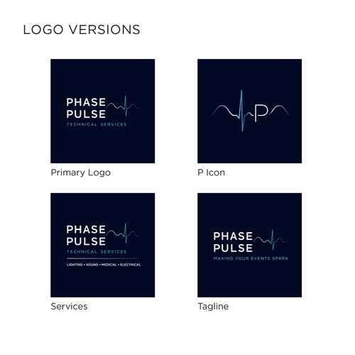 Gradient brand with the title 'Responsive Logo Pack'