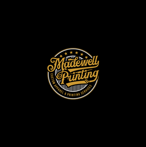 Printing logo with the title 'Madewell Printing'
