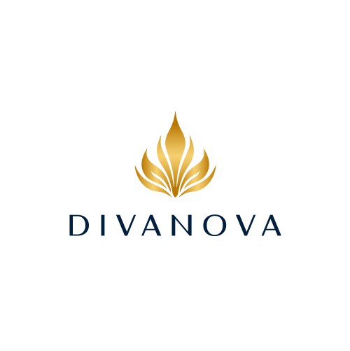 Crown design with the title 'Divanova'
