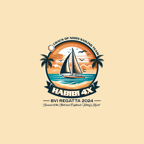 Sailing logo with the title 'Habibi 4X'