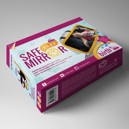 Baby packaging with the title 'Packaging design for Baby Product'