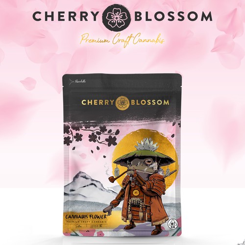 Japanese design with the title 'Premium Cannabis'