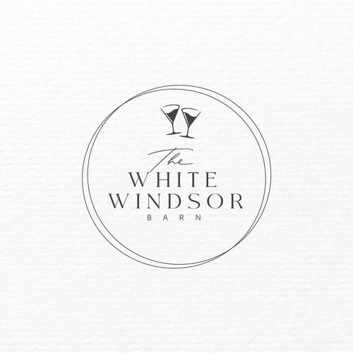 Barn logo with the title 'Brand new wedding modern farmhouse wedding and special events venue'