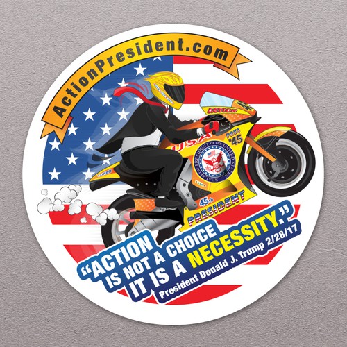 USA artwork with the title 'Promotional sticker'