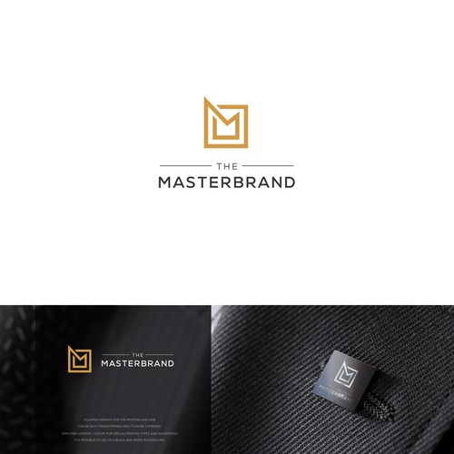 Geometric logo with the title 'Minimalisitic logo style. Letter M'