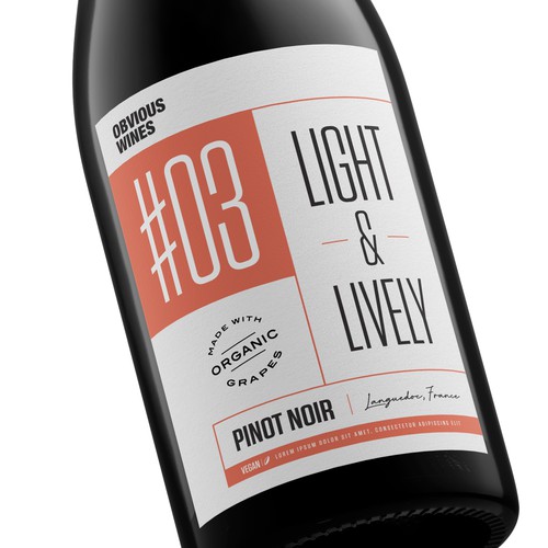 Logo label with the title 'Obvious Wines'