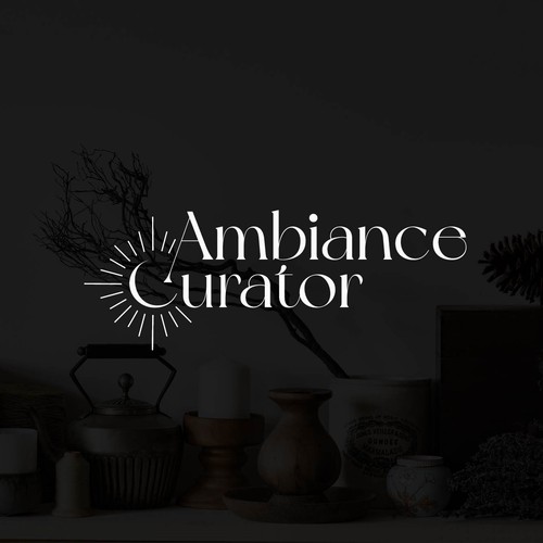 Aroma logo with the title 'Logo concept for "Ambiance Curator"'