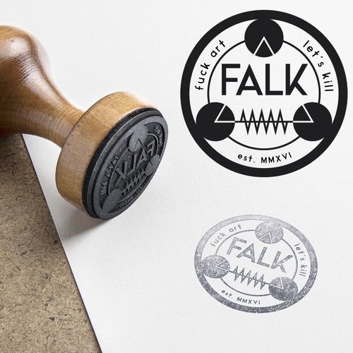 Mystical logo with the title 'Falk logo'