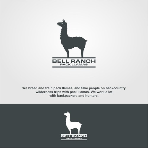 Llama logo with the title 'Agriculture Logo'