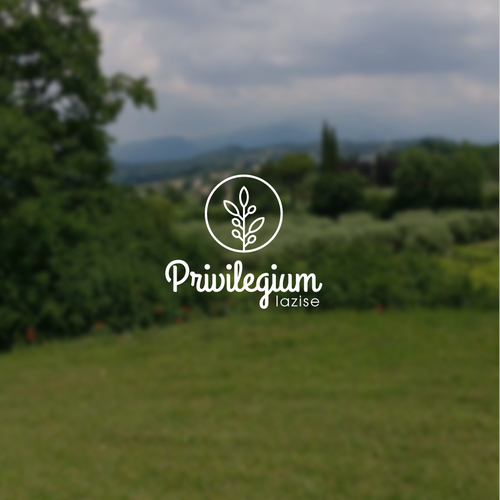 Garden brand with the title 'Monoline logo for Privilegium lazise'