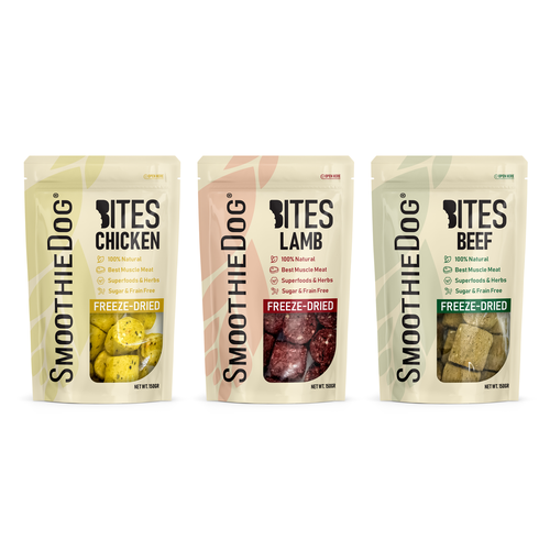 Animal packaging with the title 'Freeze Dried'