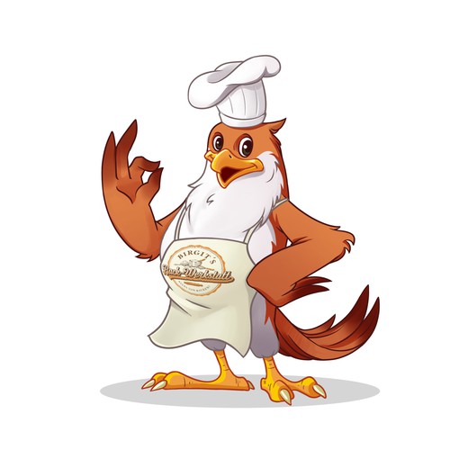 Apron design with the title 'Back-Werkstatt'