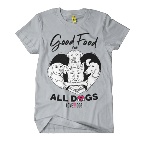 Pet t-shirt with the title 'Love The Dogs'