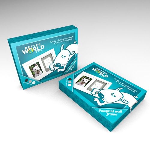 Fun packaging with the title 'Wall-frame package design'